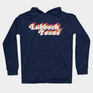 Lubbock, TX // Retro Typography Design Hoodie